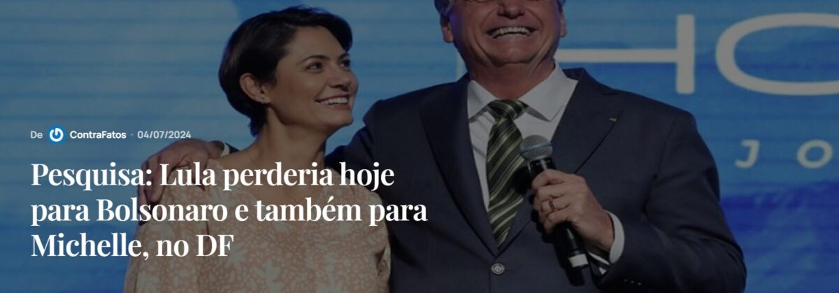 Contra Fatos cita pesquisa realizada pela Paraná Pesquisas no Distrito Federal. 1 Contra Fatos cita pesquisa realizada pela Paraná Pesquisas no Distrito Federal.