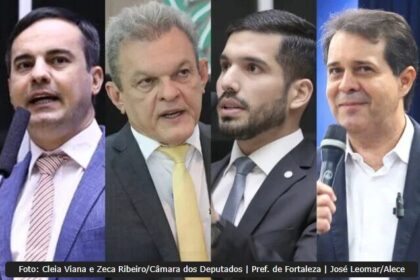 Repórter Ceará cita pesquisa realizada pela Paraná Pesquisas em Fortaleza.