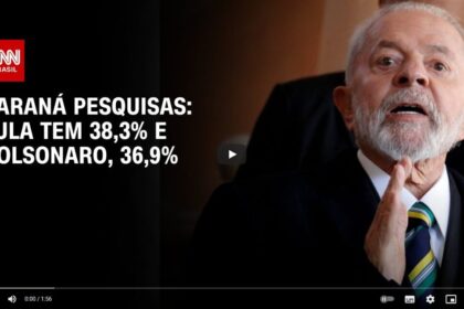 CNN Brasil cita pesquisa realizada pela Paraná Pesquisas.