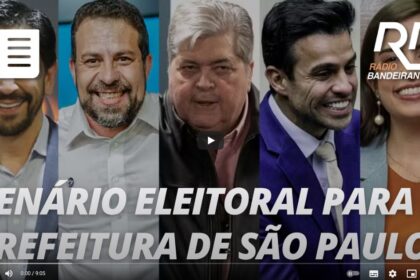 Rádio Bandeirantes cita pesquisa realizada pela Paraná Pesquisas em São Paulo.
