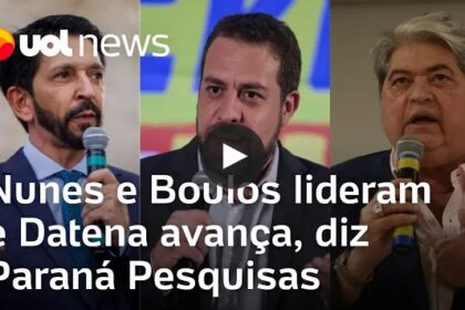 UOL Notícias cita pesquisa realizada pela Paraná Pesquisas em São Paulo.