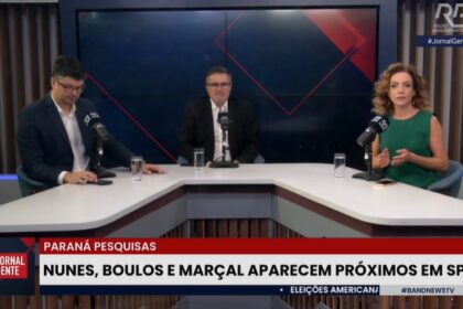 Band cita pesquisa realizada pela Paraná Pesquisas em São Paulo.