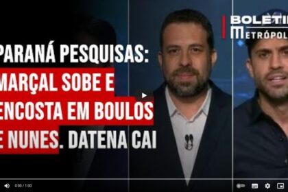 Metrópoles cita pesquisa realizada pela Paraná Pesquisas em São Paulo.