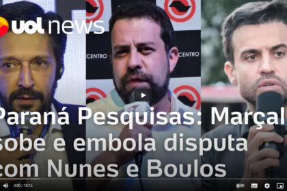 UOL News cita pesquisa realizada pela Paraná Pesquisas em São Paulo.