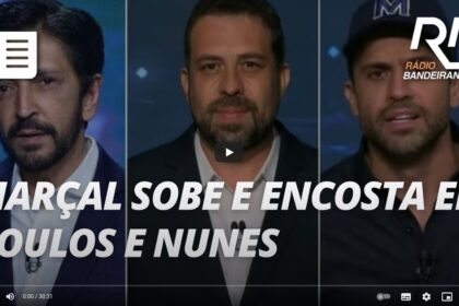 Rádio Bandeirantes cita pesquisa realizada pela Paraná Pesquisas em São Paulo.