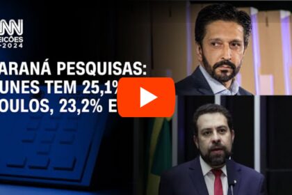 CNN Brasil cita pesquisa realizada pela Paraná Pesquisas em São Paulo.