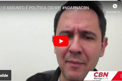 CBN Maringá cita pesquisa realizada pela Paraná Pesquisas em Maringá.