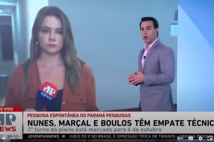 Jovem Pan cita pesquisa realizada pela Paraná Pesquisas em São Paulo.