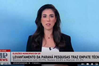 Jovem Pan cita pesquisa realizada pela Paraná Pesquisas em São Paulo.