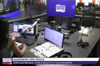 Band cita pesquisa realizada pela Paraná Pesquisas em São Paulo.