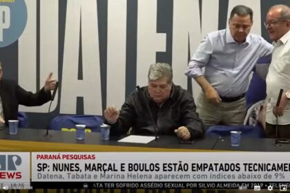 Os Pingos nos Is cita pesquisa realizada pela Paraná Pesquisas em São Paulo.
