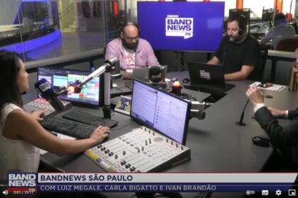 Rádio Band News FM cita pesquisa realizada pela Paraná Pesquisas em São Paulo.