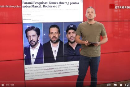 Metrópoles cita pesquisa realizada pela Paraná Pesquisas em São Paulo.