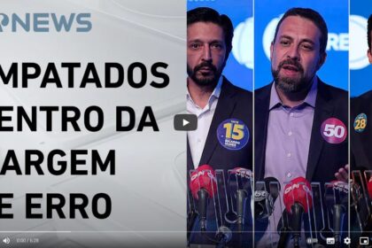 Jovem Pan cita pesquisa realizada pela Paraná Pesquisas em São Paulo.