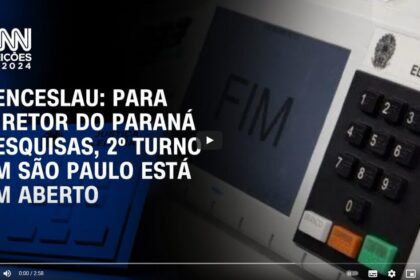 CNN Brasil cita pesquisa realizada pela Paraná Pesquisas em São Paulo.