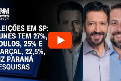 CNN Brasil cita pesquisa realizada pela Paraná Pesquisas em São Paulo.