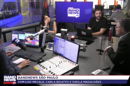 Band cita pesquisa realizada pela Paraná Pesquisa em São Paulo.