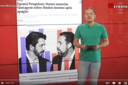 Metrópoles cita pesquisa realizada pela Paraná Pesquisa em São Paulo.
