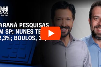 CNN Brasil cita pesquisa realizada pela Paraná Pesquisas em São Paulo.