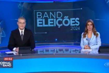 Band cita pesquisa realizada pela Paraná Pesquisas em São Paulo.