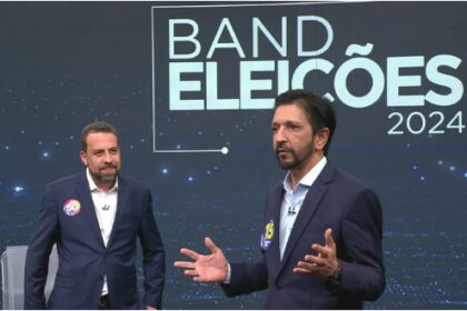 Band cita pesquisa realizada pela Paraná Pesquisas em São Paulo.