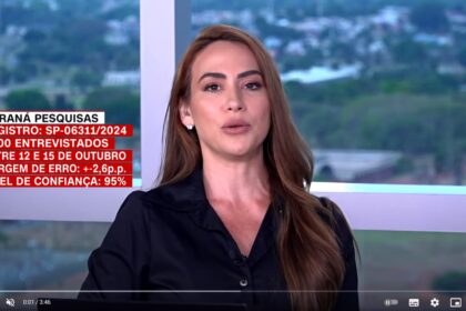 CNN Brasil cita pesquisa realizada pela Paraná Pesquisa em São Paulo.