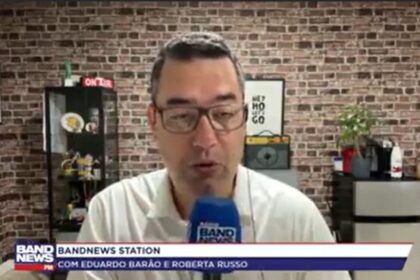 Band cita pesquisa realizada pela Paraná Pesquisas em São Paulo.