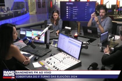 Band cita pesquisa realizada pela Paraná Pesquisas em São Paulo.