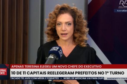 Band cita pesquisa realizada pela Paraná Pesquisas em São Paulo.