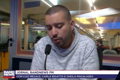Band cita pesquisa realizada pela Paraná Pesquisas em São Paulo.