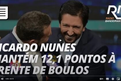 Rádio Bandeirantes cita pesquisa realizada pela Paraná Pesquisas em São Paulo.