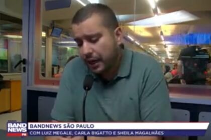 Band cita pesquisa realizada pela Paraná Pesquisas em São Paulo.