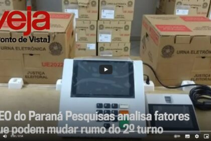 Veja cita pesquisa realizada pela Paraná Pesquisas em São Paulo.