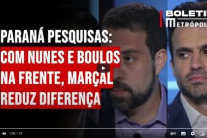 Metrópoles cita pesquisa realizada pela Paraná Pesquisas em São Paulo.