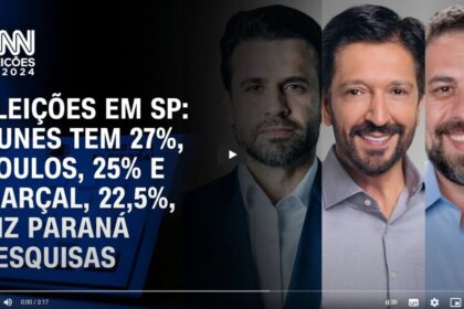 CNN Brasil cita pesquisa realizada pela Paraná Pesquisas em São Paulo.