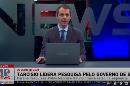 Jovem Pan News cita pesquisa realizada pela Paraná Pesquisas.