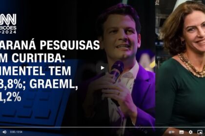 CNN Brasil cita pesquisa realizada pela Paraná Pesquisas em Curitiba.