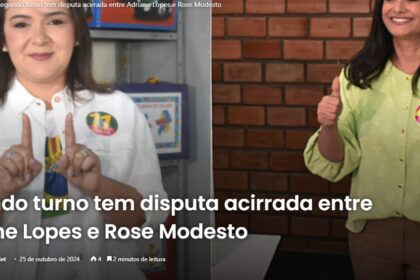 Bonito Net cita pesquisa realizada pela Paraná Pesquisas em Campo Grande.