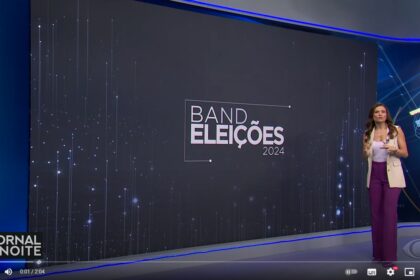Band cita pesquisa realizada pela Paraná Pesquisas em São Paulo.