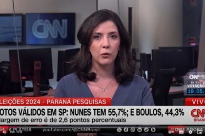 CNN Brasil cita pesquisa realizada pela Paraná Pesquisas em São Paulo.