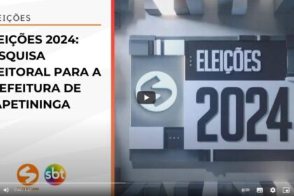 TV Sorocaba cita pesquisa realizada pela Paraná Pesquisas em Itapetininga.