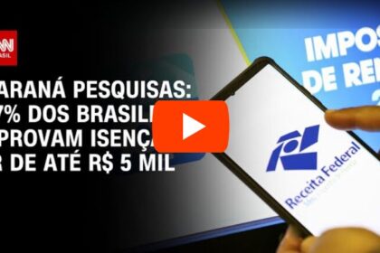 CNN Brasil cita pesquisas realizada pela Paraná Pesquisas.