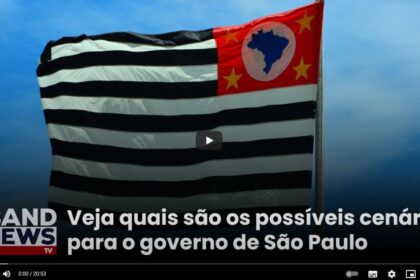 Band cita pesquisa realizada pela Paraná Pesquisas no Estado de São Paulo.