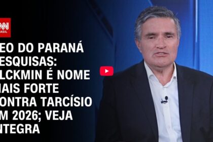 CNN Brasil cita pesquisa realizada pela Paraná Pesquisas no Estado de São Paulo.