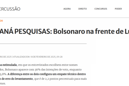 NE Notícias cita pesquisa realizada pela Paraná Pesquisas.