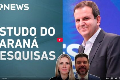Jovem Pan News cita pesquisa realizada pela Paraná Pesquisas no Estado do Rio de Janeiro.