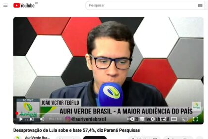 AuriVerde Brasil cita pesquisa realizada pela Paraná Pesquisas.