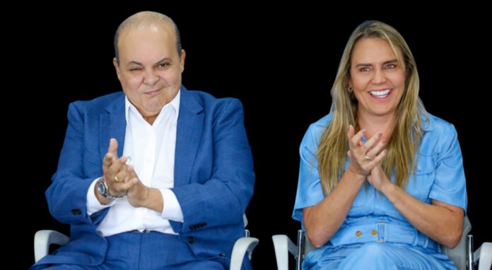 Ibaneis e Celina sorridentes enquanto Lula e esquerda engolem o choro 696x382 1