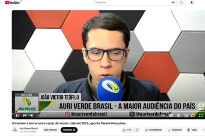 AuriVerde Brasil cita pesquisa realizada pela Paraná Pesquisas.