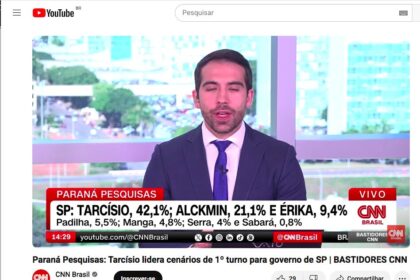 CNN cita pesquisa realizada pela Paraná Pesquisas.